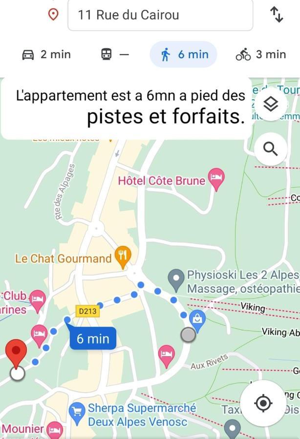 Centre 10Mn Pied Pistes Et Jandri 3S Vue Muzelle 8 Pers Wifi Apartment Les Deux Alpes Luaran gambar